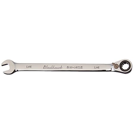 Blackhawk By Proto 12 Pt 1/4" Full Polish Combination Revers Ratchet Wrench BW-1405
